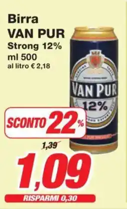 Prix Quality Birra VAN PUR Strong 12% offerta