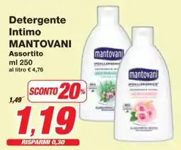 Prix Quality Detergente Intimo MANTOVANI offerta