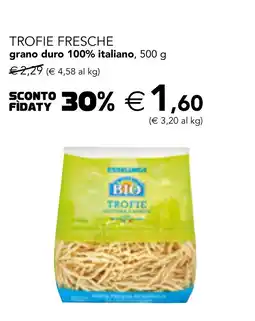 Esselunga Esselunga bio trofie fresche grano duro 100% italiano offerta
