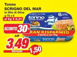 Prix Quality Tonno SCRIGNO DEL MAR in Olio di Oliva offerta