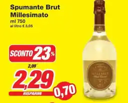 Prix Quality Spumante Brut Millesimato offerta
