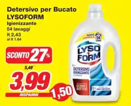 Prix Quality Detersivo per Bucato LYSOFORM Igienizzante offerta