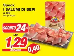 Prix Quality Speck I SALUMI DI BEPI offerta