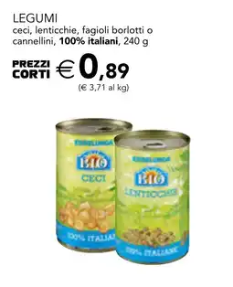 Esselunga Esselunga bio legumi ceci, lenticchie, fagioli borlotti o cannellini offerta