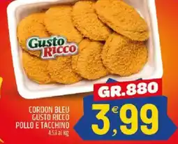 Ard Discount Cordon bleu gusto ricco pollo e tacchino offerta