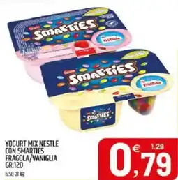Ard Discount Yogurt mix nestlé con smarties fragola/vaniglia offerta