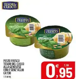 Ard Discount Pesto fresco tesori del cuoco alla genovese con e senz'aglio offerta