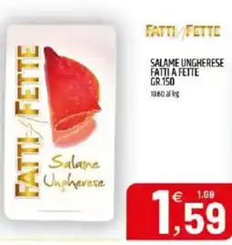 Ard Discount Salame ungherese FATTI A FETTE offerta