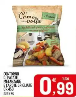 Ard Discount Contorno di patate melanzane e carote grigliate offerta