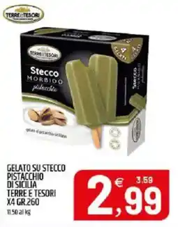 Ard Discount Gelato su stecco pistacchio di sicilia TERRE E TESORI offerta
