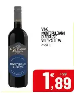 Ard Discount Vino montepulciano d'abruzzo vol.12% offerta