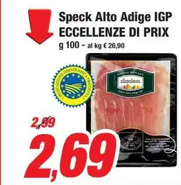 Prix Quality Speck Alto Adige IGP ECCELLENZE DI PRIX offerta
