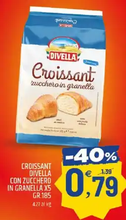 Ard Discount Croissant divella con zucchero in granella x5 offerta