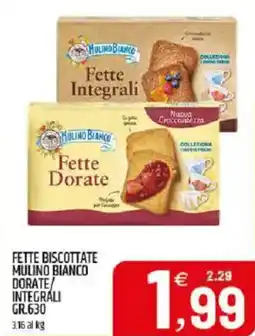 Ard Discount Fette biscottate mulino bianco dorate/ integrali offerta