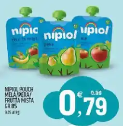 Ard Discount Nipiol pouch mela/pera/ frutta mista offerta