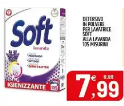 Ard Discount Detersivo in polvere per lavatrice soft alla lavanda 105 misurini offerta
