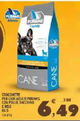 Ard Discount Crocchette per cani adulti purams con pollo, tacchino e riso offerta