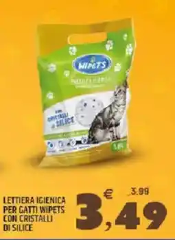Ard Discount Lettiera igienica per gatti wipets con cristalli di silice offerta