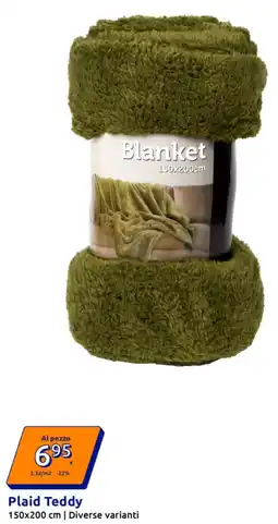 Action Plaid Teddy offerta