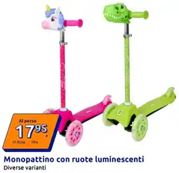 Action Monopattino con ruote luminescenti offerta