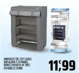 Ard Discount Armadietto top class kasaviva 5 ripiani rivestimento in tnt/ cm.60x35 xh80 offerta