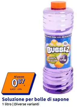 Action Soluzione per bolle di sapone offerta