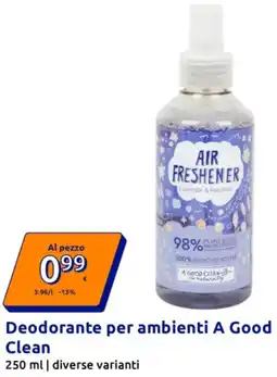 Action Deodorante per ambienti A Good Clean offerta