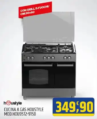 CUCINA A GAS HOUSTYLE MOD.HOU9512-9150