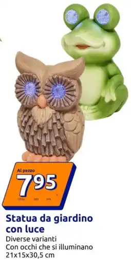 Action Statua da giardino con luce offerta