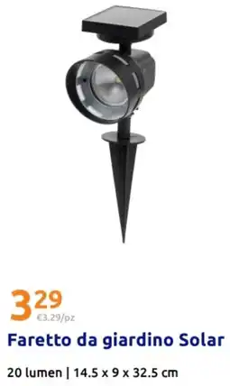 Action Faretto da giardino Solar offerta