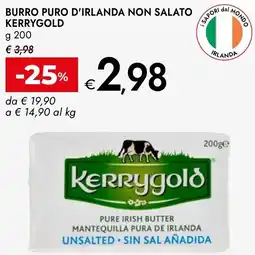 Bennet Burro puro d'irlanda non salato KERRYGOLD offerta