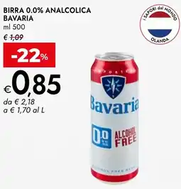 Bennet Birra 0.0% analcolica BAVARIA offerta
