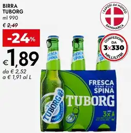 Bennet Birra TUBORG offerta
