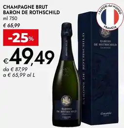 Bennet Champagne brut BARON DE ROTHSCHILD offerta