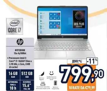 Unieuro Hp Notebook 15s-fq1000nl offerta