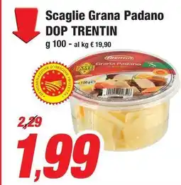 Prix Quality Scaglie Grana Padano DOP TRENTIN offerta