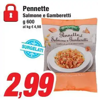 Prix Quality Pennette Salmone e Gamberetti offerta