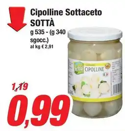 Prix Quality Cipolline Sottaceto SOTTÀ offerta