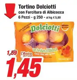 Prix Quality Tortino Dolciotti con Farcitura di Albicocca offerta