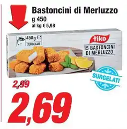 Prix Quality Bastoncini di Merluzzo offerta