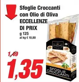 Prix Quality Sfoglie Croccanti con Olio di Oliva ECCELLENZE DI PRIX offerta