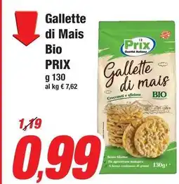 Prix Quality Gallette di Mais Bio PRIX offerta