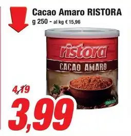 Prix Quality Cacao Amaro RISTORA offerta