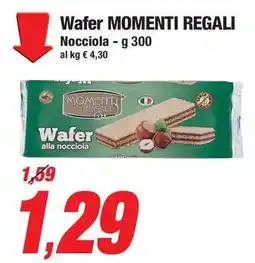 Prix Quality Wafer MOMENTI REGALI Nocciola offerta