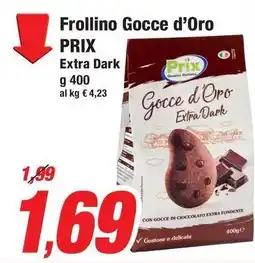 Prix Quality Frollino Gocce d'Oro PRIX Extra Dark offerta
