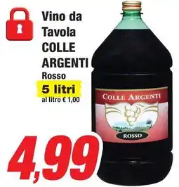 Prix Quality Vino da Tavola COLLE ARGENTI offerta