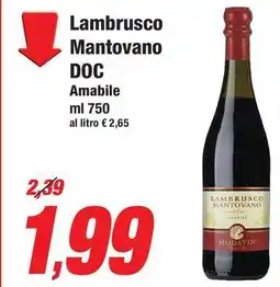 Prix Quality Lambrusco Mantovano DOC Amabile offerta