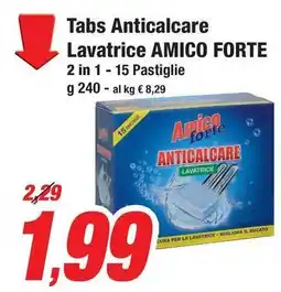 Prix Quality Tabs Anticalcare Lavatrice AMICO FORTE offerta