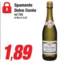 Prix Quality Spumante Dolce Cuvée offerta