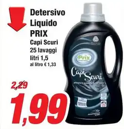 Prix Quality Detersivo Liquido PRIX Capi Scuri offerta